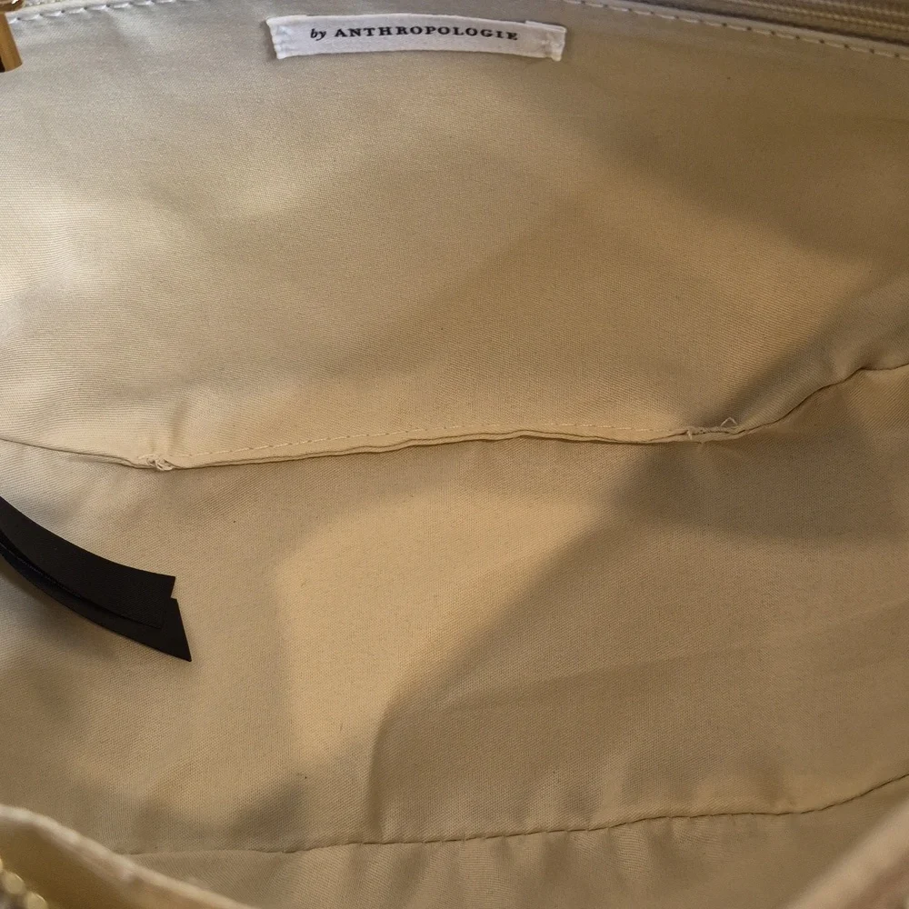 Anthropologie Sherpa Half Moon Crossbody Sling Shoulder Bag, Adjustable Strap - Picture 9 of 14